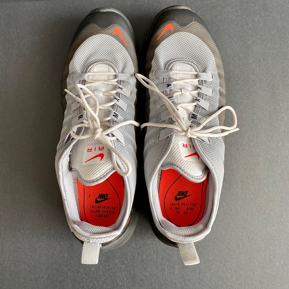 Nike White and Orange Athletic Shoes